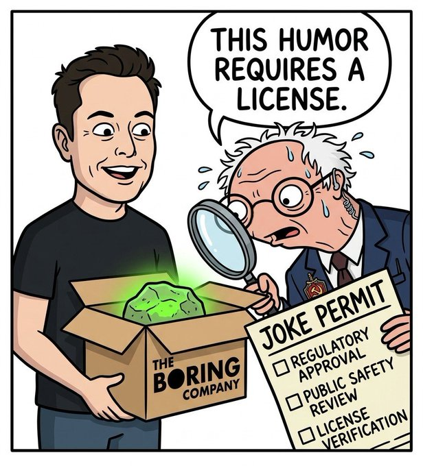 The Boring Company joke permit comic